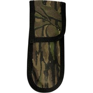Pocket Knife Camo Carry Pouch With Loop For Belt Hook and Loop Closure 7" x 3"